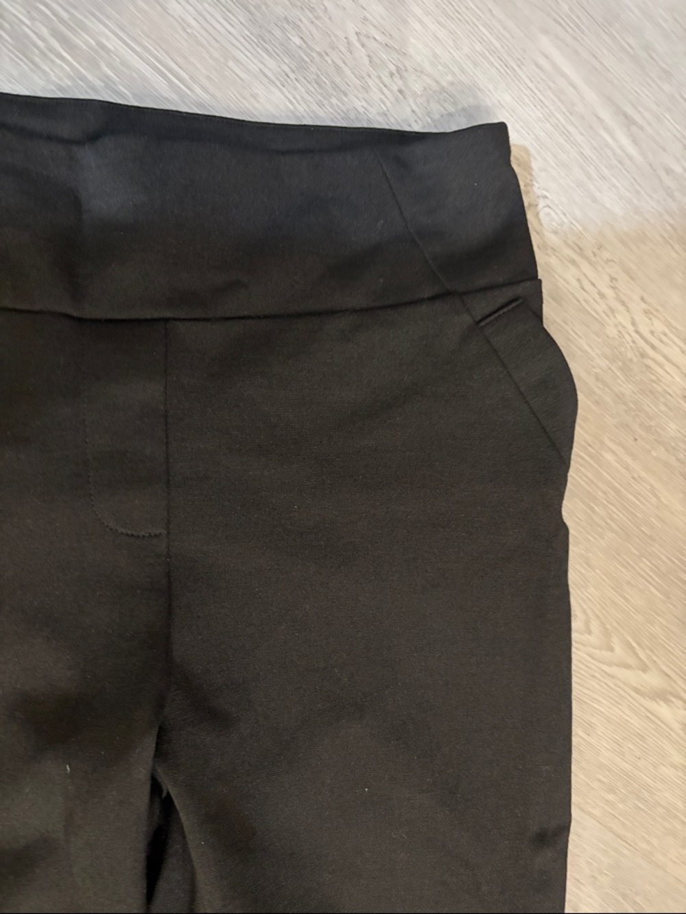 Women's Black Pull-On Ponte Pants - Picture 3 of 8